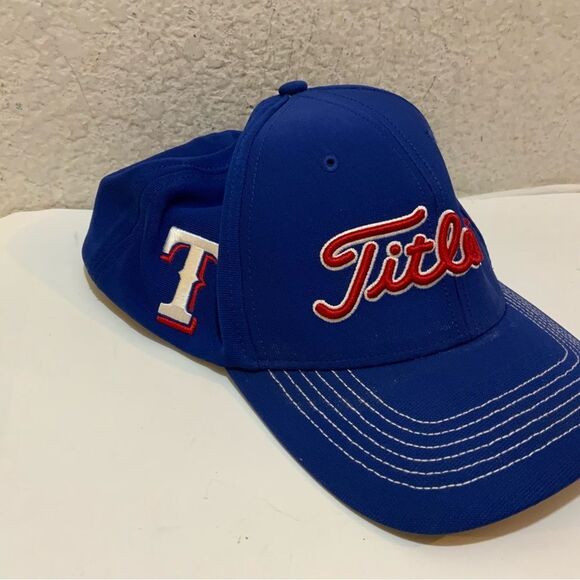 Titleist Texas Rangers Forty Seven Brand Golf Hat Flex Fit L/XL - Picture 2 of 8